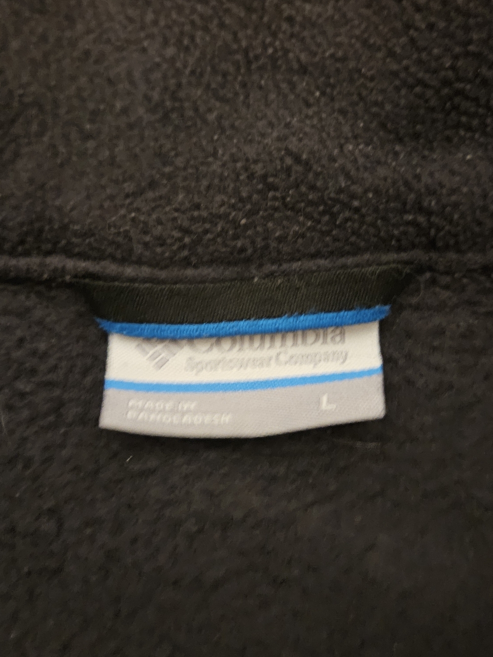 Columbia Men’s Black Zip-Up Fleece Jacket